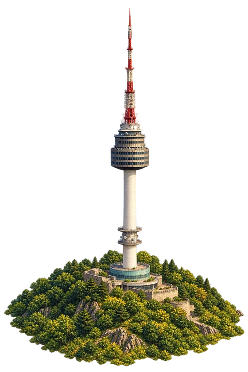 Illustration of N Seoul Tower