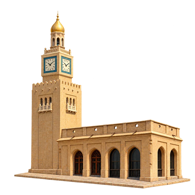 Illustration of Seif Palace’s Clock Tower