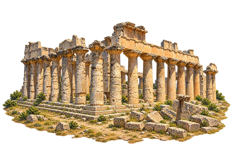 Illustration of Cyrene — Temple of Zeus Ruins