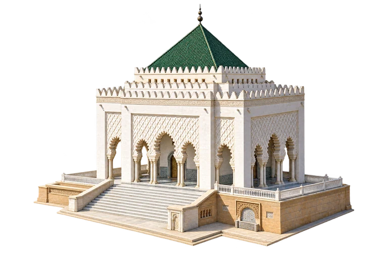Illustration of Mohammed V Mausoleum
