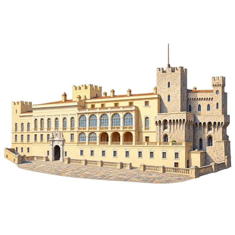 Illustration of The Prince’s Palace Frontage