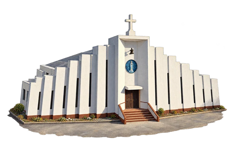 Illustration of Cathedral of the Assumption, Majuro
