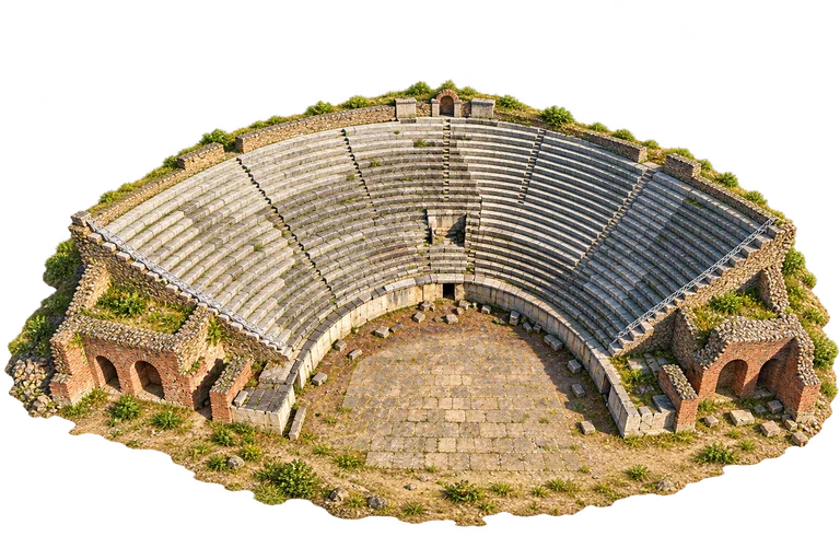 Illustration of Heraclea Lyncestis — Roman Theatre