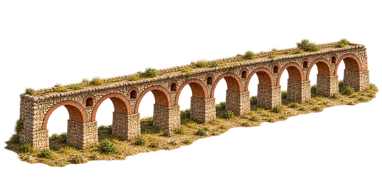 Illustration of Skopje Aqueduct