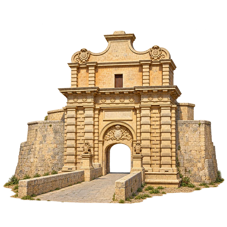 Illustration of Mdina Gate