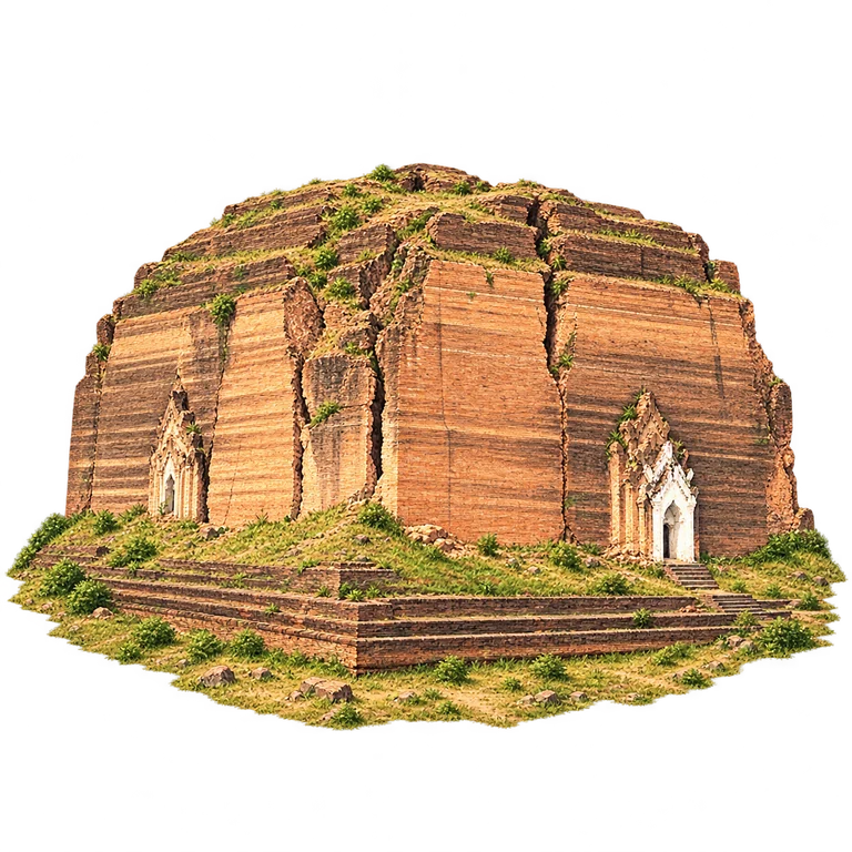 Illustration of Mingun Pahtodawgyi