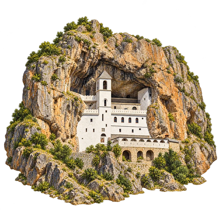 Illustration of Ostrog — Upper Monastery