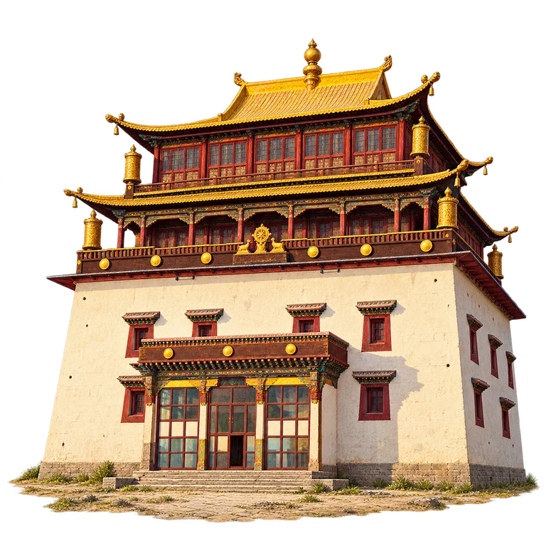 Illustration of Migjid Janraisig Temple