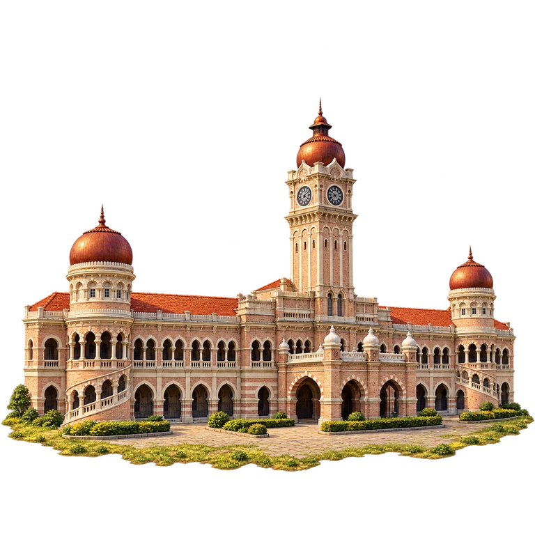 Illustration of Sultan Abdul Samad Building