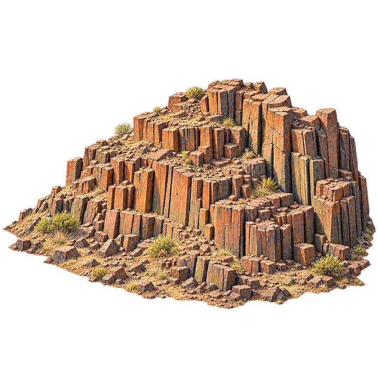 Illustration of Organ Pipes, Damaraland