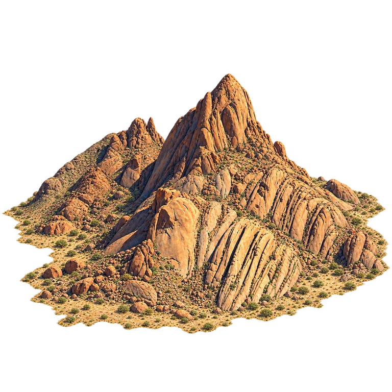 Illustration of Spitzkoppe Granite Peak