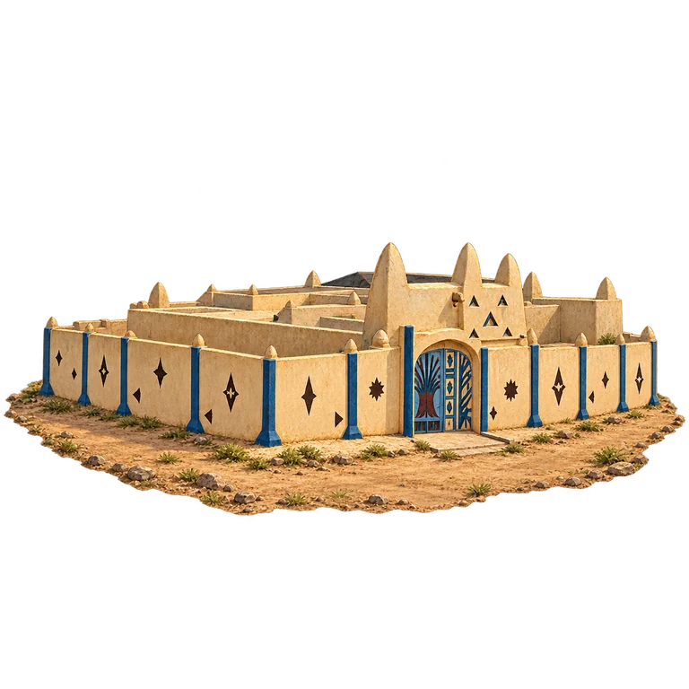 Illustration of Dosso’s Zarmakoye Palace Gateway