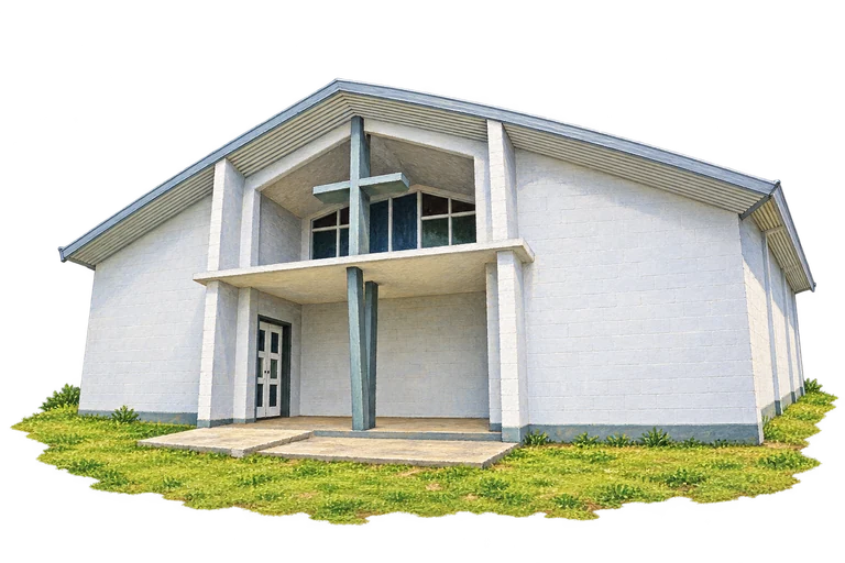 Illustration of Alofi Ekalesia Church