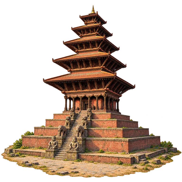 Illustration of Nyatapola Temple