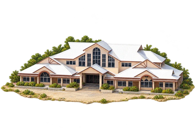Illustration of Parliament House, Nauru