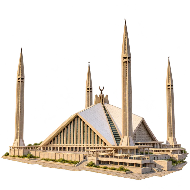 Illustration of Faisal Mosque