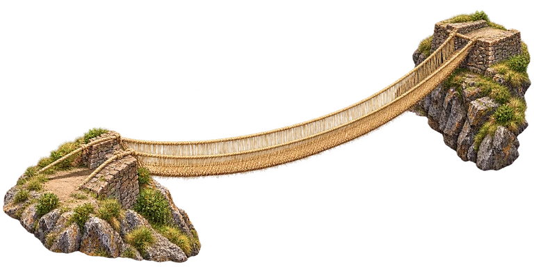 Illustration of Q’eswachaka Bridge