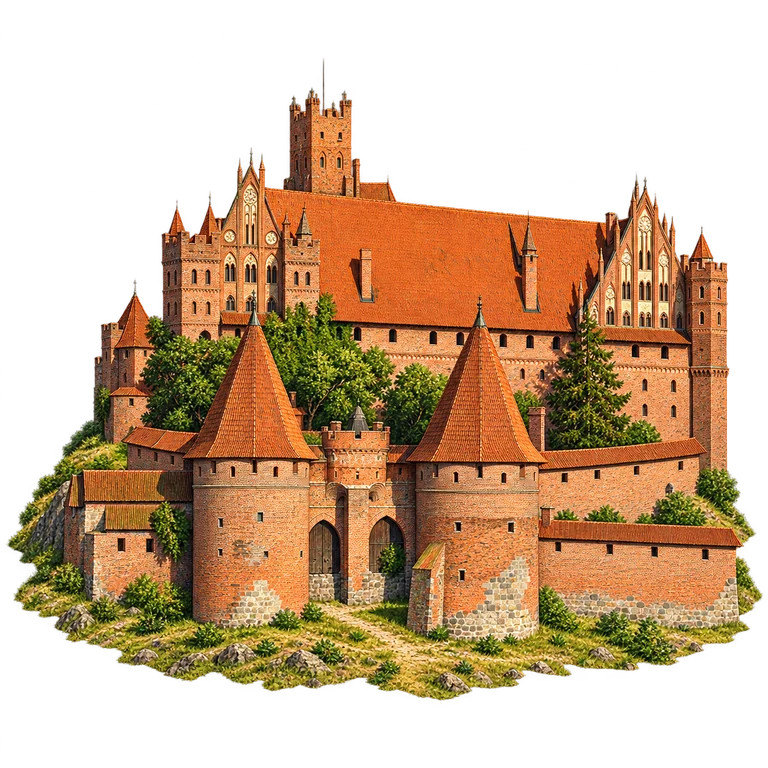 Illustration of Malbork Castle