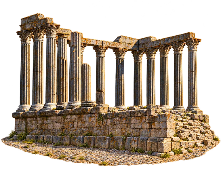 Illustration of Roman Temple of Évora