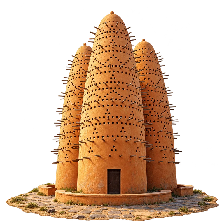 Illustration of Katara Pigeon Towers