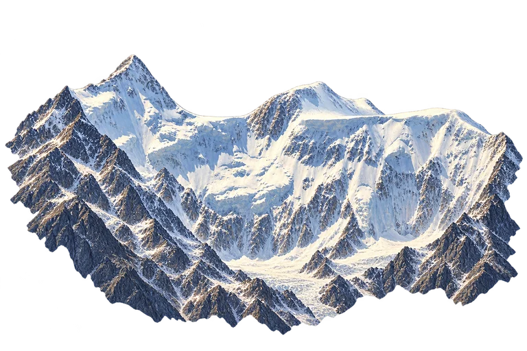 Illustration of Belukha — Glaciated Summit Group
