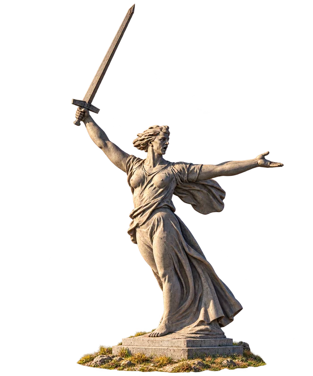 Illustration of The Motherland Calls, Volgograd