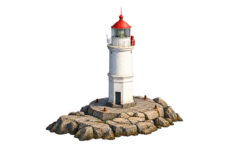 Illustration of Tokarevsky Lighthouse