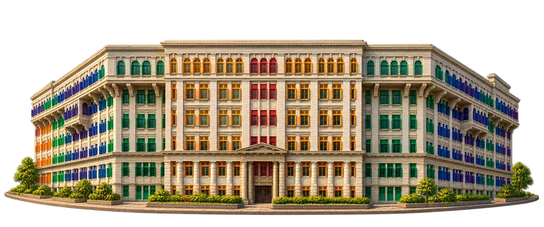 Illustration of Old Hill Street Police Station