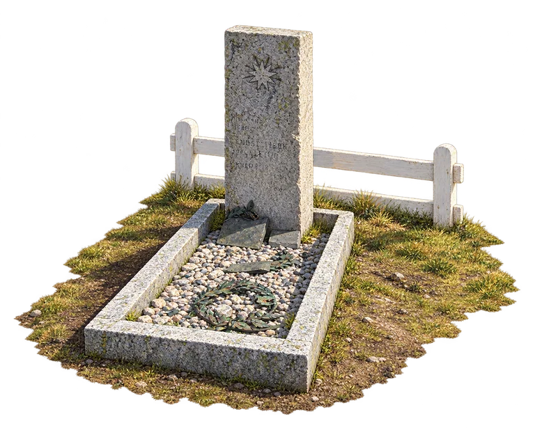 Illustration of Shackleton’s Grave