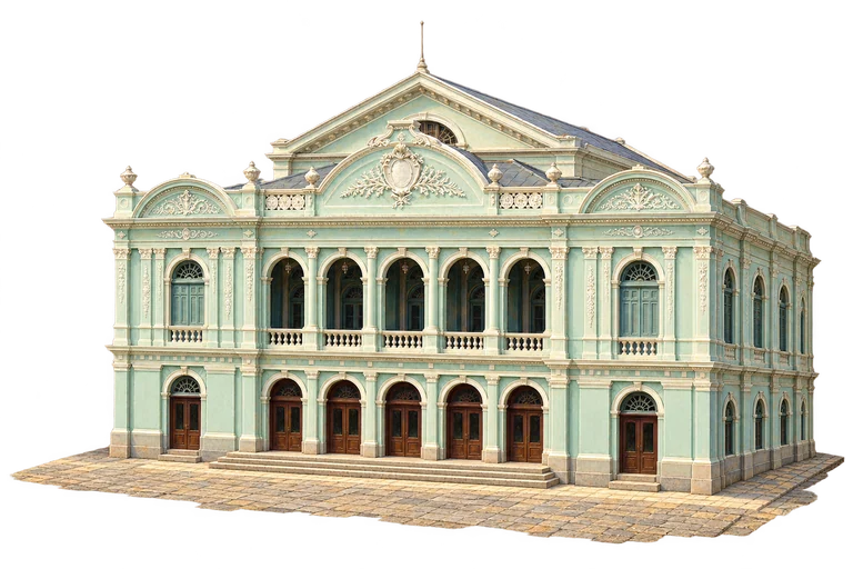 Illustration of Santa Ana National Theatre