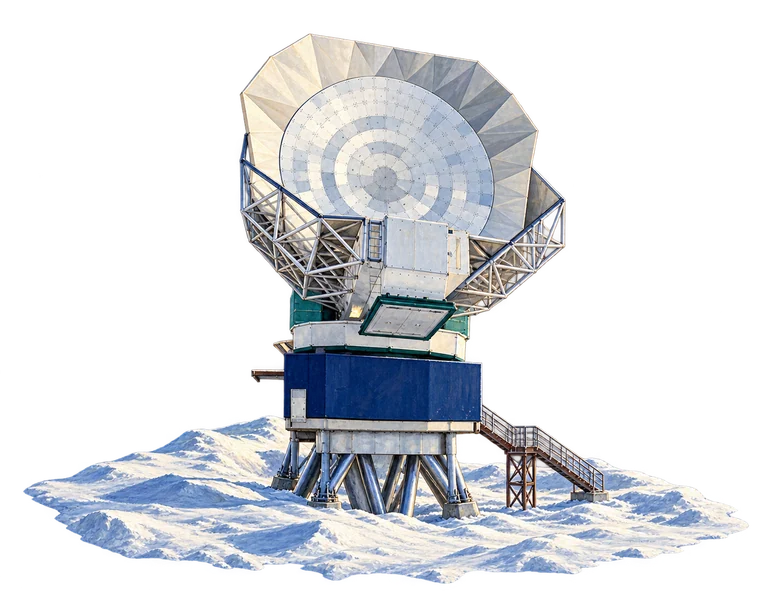 Illustration of South Pole Telescope