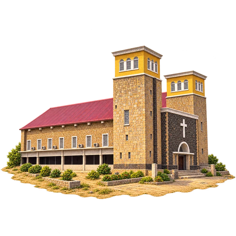 Illustration of All Saints’ Cathedral, Juba