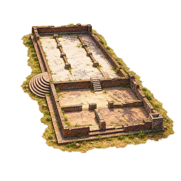 Illustration of Beracha veShalom Synagogue Ruins