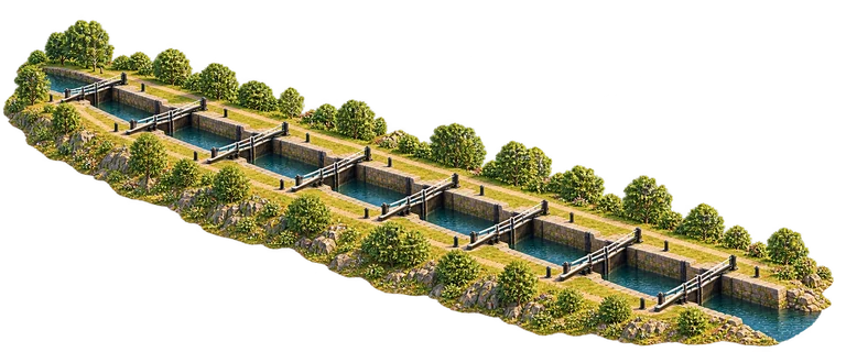 Illustration of Carl Johan Lock Flight at Berg