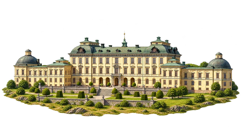 Illustration of Drottningholm Palace