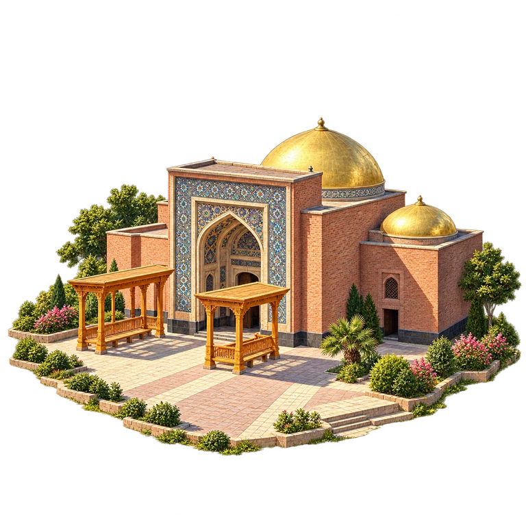 Illustration of Mir Sayyid Ali Hamadani Mausoleum