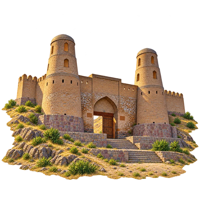 Illustration of Hisor Fortress Gate