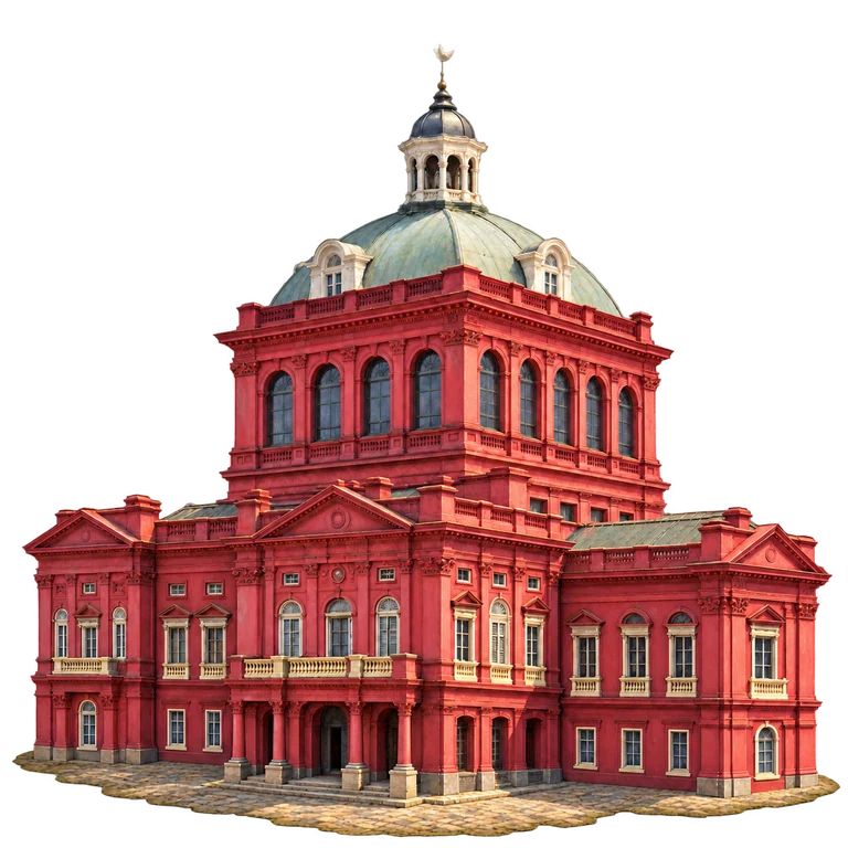 Illustration of The Red House Central Pavilion