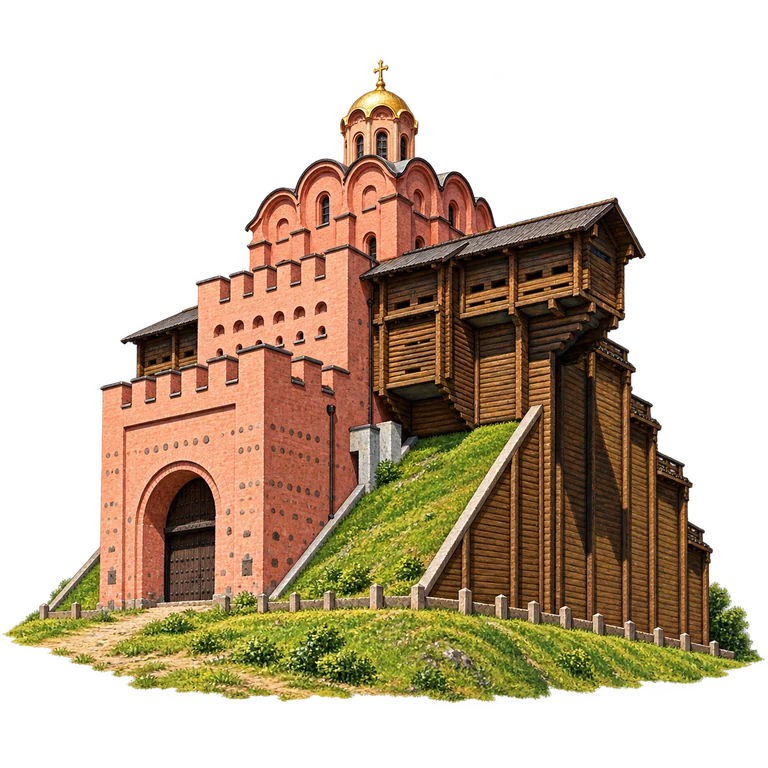 Illustration of Kyiv’s Golden Gate