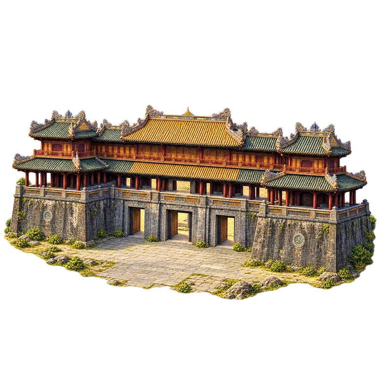 Illustration of Ngọ Môn Gate