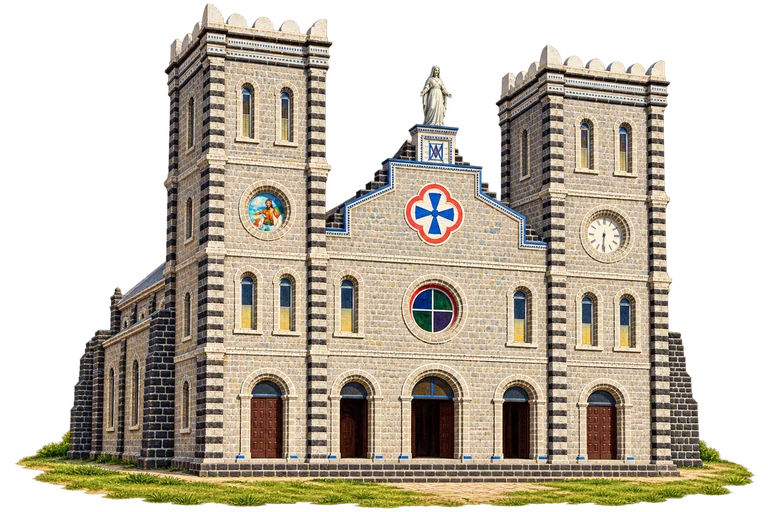 Illustration of Mata-Utu Cathedral