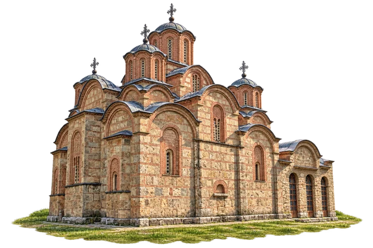 Illustration of Gračanica Monastery Church