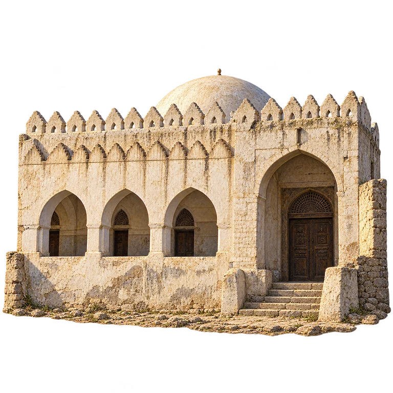 Illustration of Al-Ashrafiyya’s Entrance, Taiz