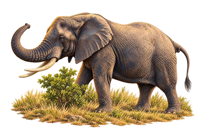 Illustration of Kruger elephant - Letaba locality study