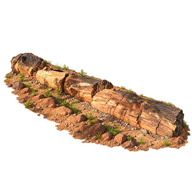 Illustration of Chirundu Petrified Wood