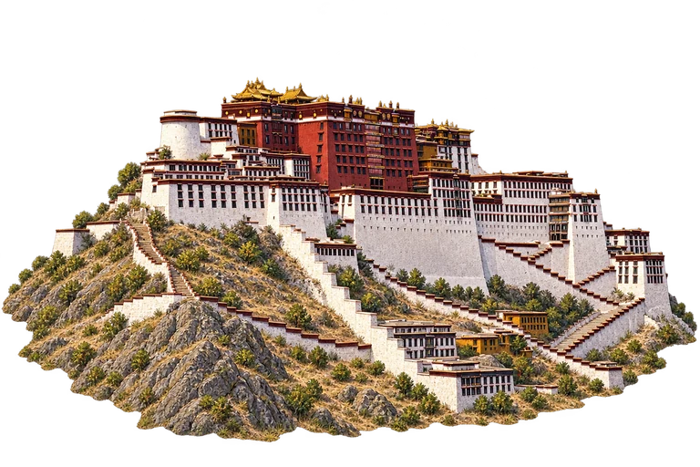 Illustration of Potala Palace — Main Exterior