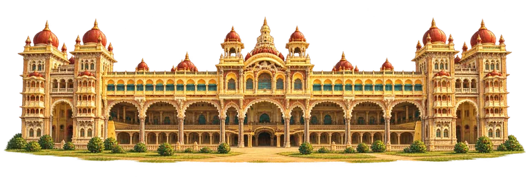 Illustration of Mysore Palace — Main Front
