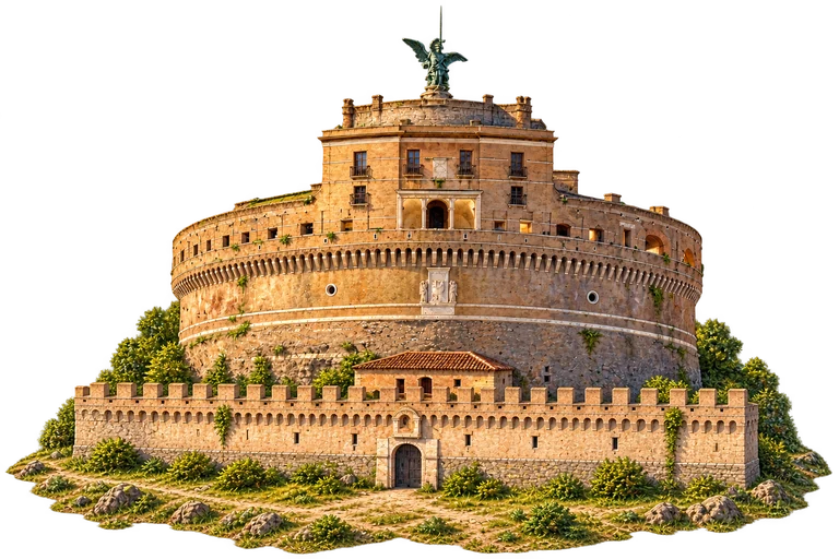Illustration of Castel Sant’Angelo — Main Exterior