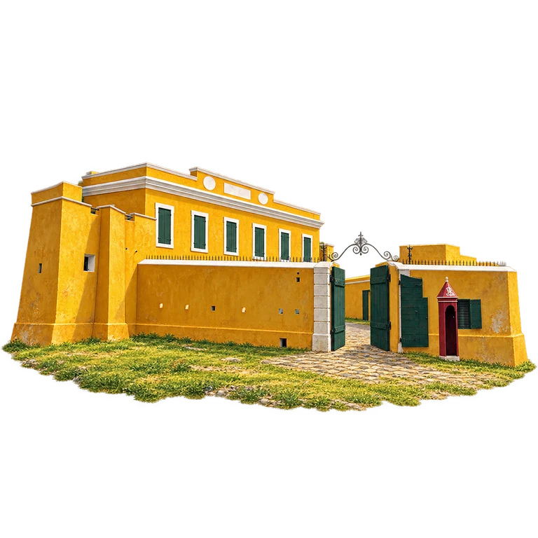 Illustration of Fort Christiansvaern’s Entrance