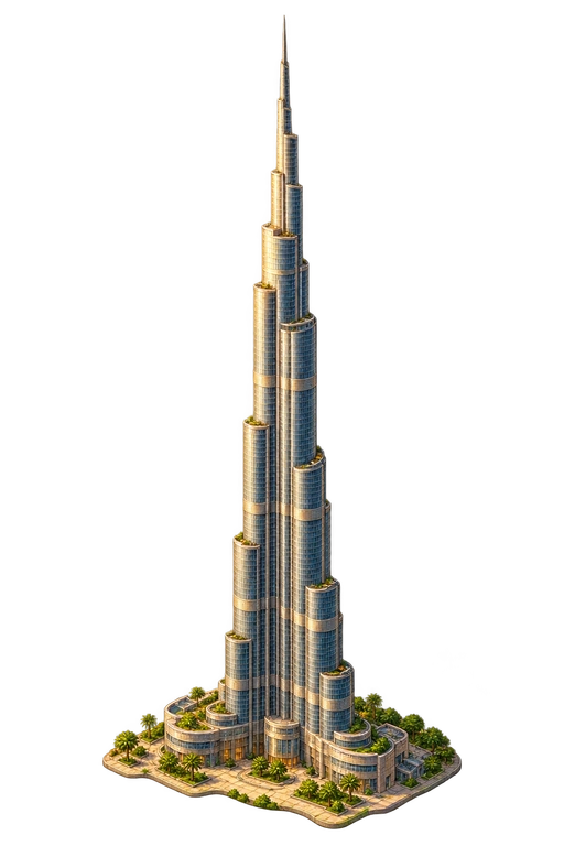 Illustration of Burj Khalifa